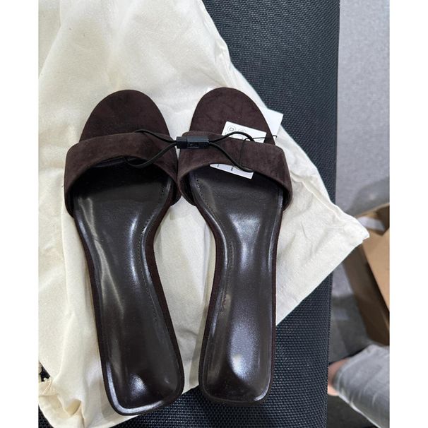 Gravity Cowhide Edition ~ Neue Ein-Wort-einfache flache Außenhülle aus echtem Leder für Damen, koreanische Edition, bequemer weicher Boden_voghion.com