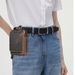 Head layer Crazy Horse Leather Cowhide Men's Trendy Cool Phone Camera Outdoor 6-inch Small Waist Bag with Hook 1609_voghion.com