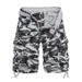 Herrenbekleidung Lässige Camouflage-Arbeitsshorts in mehreren Farben Große Fünf-Punkt-Hose mit mehreren Taschen_voghion.com