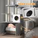 PawHut Cat Tree With Litter Box Enclosure, 2 In 1 Floor To Ceiling Cat Tower Litter Box Furniture With Condo, Bed, Hammock, Scratching Posts, And Pl_voghion.com