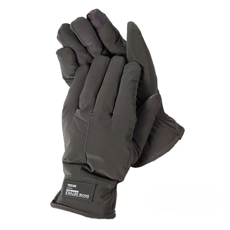 Winter gloves men with thick velvet riding electric bikes, providing warmth protection against cold and wind in winter,_voghion.com