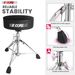 5 CORE Drum Throne Padded Guitar Stool Height Adjustable Heavy Duty Music Chair Seat Universal for Adults & Kids with Anti Slip Rubber Feet - DS CH BL_voghion.com