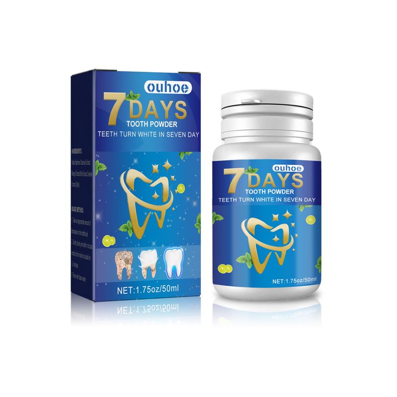 Whitening OUHOE Tooth Powder Tooth Beauty Tooth Yellow Tooth Stains Stains Removing Fresh Oral_voghion.com