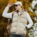 Verdickte, warme Kapuzenweste für Herbst und Winter für Herren, sportliche, lässige Camouflage-Weste_voghion.com