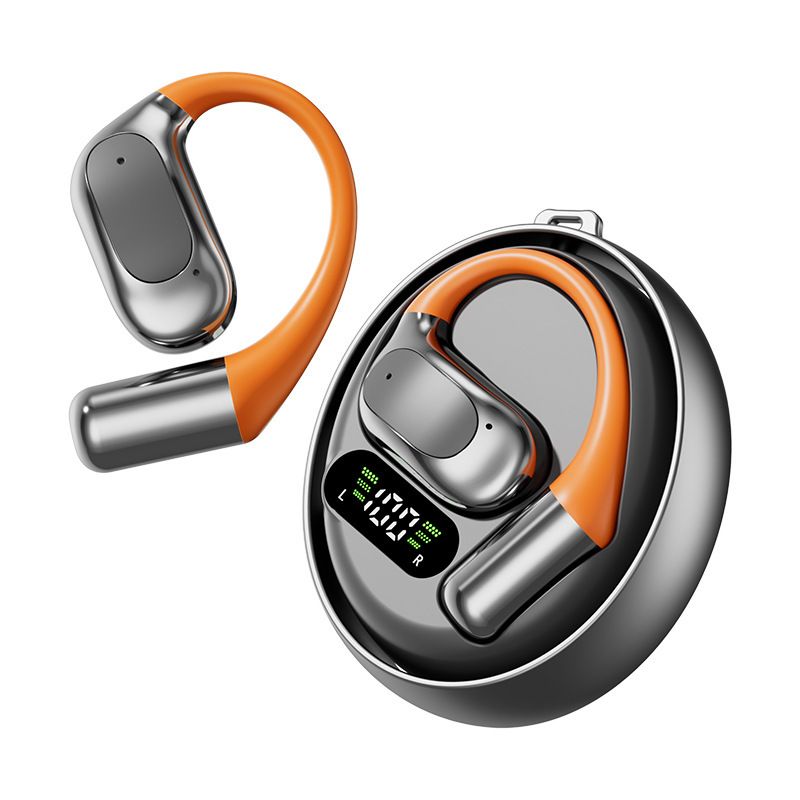 M113 Rotating Case Wireless Earbuds With AI Translation, Bluetooth 5.4, 15m Range, 8H Playtime, Comfortable Ear Hook Design_voghion.com