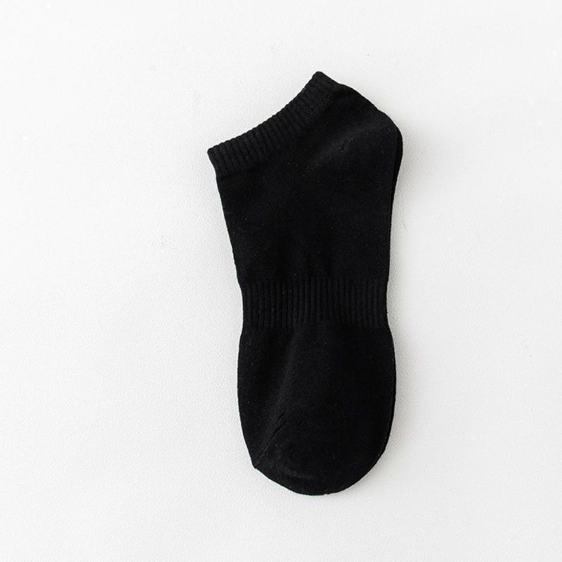 2025e Men's Spring And Autumn Mid-Calf Thin Cotton Short Summer Sweat-Absorbing Deodorant Black White Gray Sports Long Socks_voghion.com