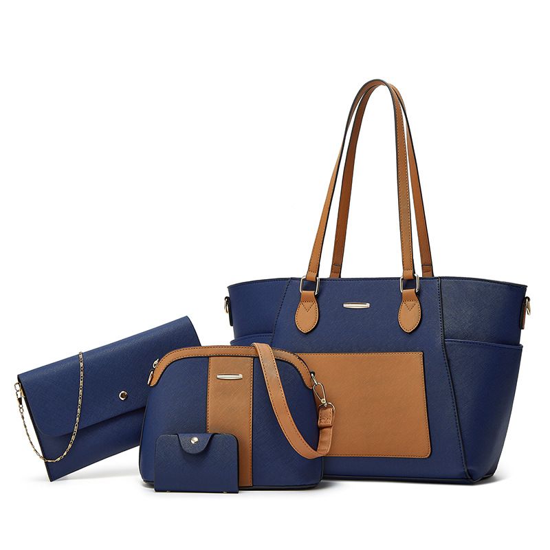 Stylish 3-Piece Women's Handbag Set - Crossbody, Shoulder & Tote Bag With Detachable Mini Bag - Trendy PU Leather Purse For Daily Use_voghion.com