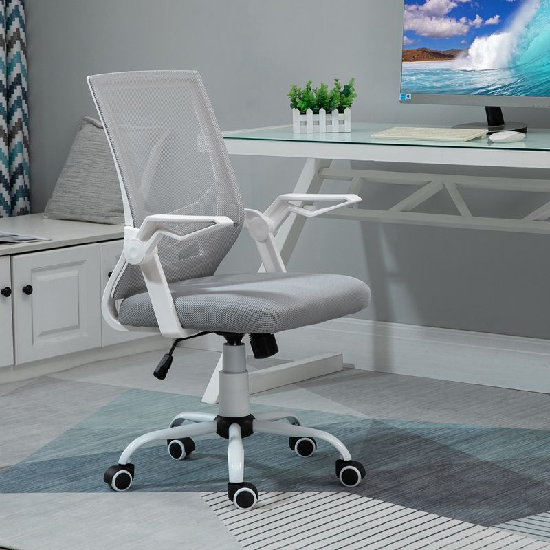 Mesh Home Office Chair Swivel Task Computer Desk Chair W/ Lumbar Support_voghion.com