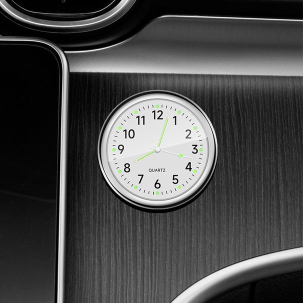 Clock Luminous Automobiles Internal Stick-On Mini Digital Watch Mechanics Quartz Clocks Auto Ornament Car Accessories_voghion.com