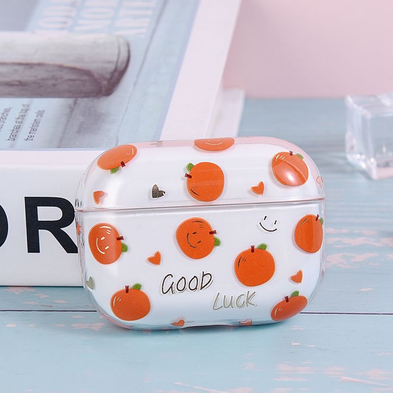 Za Airpods Pro 2 Gen Case 2022 Fruit Pattern Transparent PC Hard Slušalke Shell Slušalke Pokrov Za Apple Air Pod 3 Pro 1 Case_voghion.com