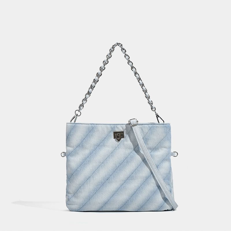 nuova borsa a tracolla in denim di grande capacità, casual da donna, per pendolari, alla moda, casual_voghion.com