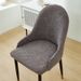 Semicircular jacquard chair cover with armrests curved full-cover dining chair cover universal office stool cover_voghion.com