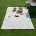 Lace Picnic Blanket - Outdoor Decorative Cover With Elegant Embroidery Dustproof & Water-Resistant For Spring Outings_voghion.com