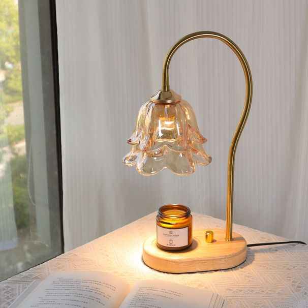 Lampada da tavolo profumata senza fiamma con fragranza ambientale, stile francese, per camera da letto e comodino, regalo di compleanno_voghion.com