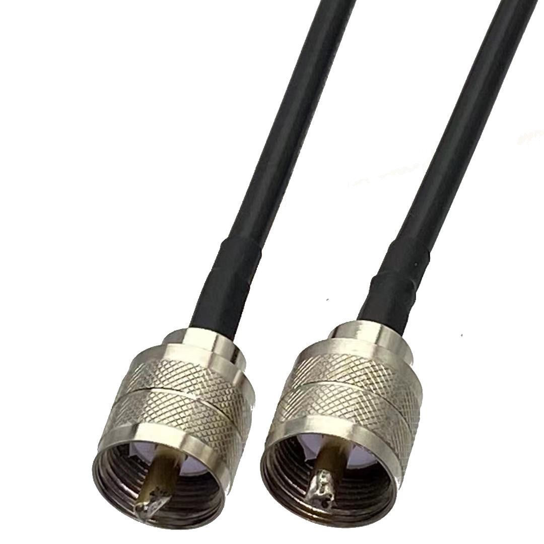 1pcs RG58 Cable To UHF PL259 Male Plug Connector RF Coaxial Pigtail Jumper Adapter Straight New 6inch~5M_voghion.com