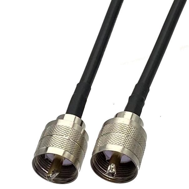 1pcs RG58 Cable To UHF PL259 Male Plug Connector RF Coaxial Pigtail Jumper Adapter Straight New 6inch~5M_voghion.com