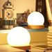 Adjustable LED Night Light With 3 Color Changing Modes, USB Powered Bedside Lamp, Soft Glow For Bedroom & Home Decor, Eye-Caring Spherical Design_voghion.com