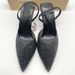 p9French high-heeled women's shoes pointed toe black rhinestones shallow mouth with empty back straps and slingback_voghion.com