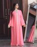 Boho Chic Maxikleid mit rosa und goldfarbener Stickerei – Tunikakleid mit Blumenmuster im Ethno-Stil für Damen, leichte Polyestermischung, S-XXL_voghion.com