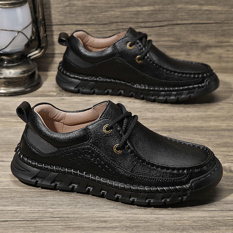 Neue handgenähte Business-Lederschuhe für Herren, lässige und modische Le Fu-Schuhe für Herren_voghion.com