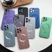 Luxury Matte For Wireless Charging Cases For IPhone 16 15 14 13 12 11 Pro Max Plus Magnetic Camera Protection Back Cover_voghion.com