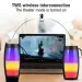 Altoparlante Bluetooth doppio NEV con luci LED RGB colorate, altoparlante portatile per trasmissione vocale_voghion.com