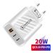 Dual C mobiele telefoonoplader PD TYPE-C + 1USB Multipoort Dual PDUSB Britse standaard oplaadkop_voghion.com
