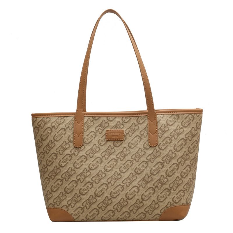 Modetas met grote capaciteit Dames S Nieuw Eenvoudig Trendy All Match Schoudertas Studenten Casual woon-werkverkeer Tote_voghion.com