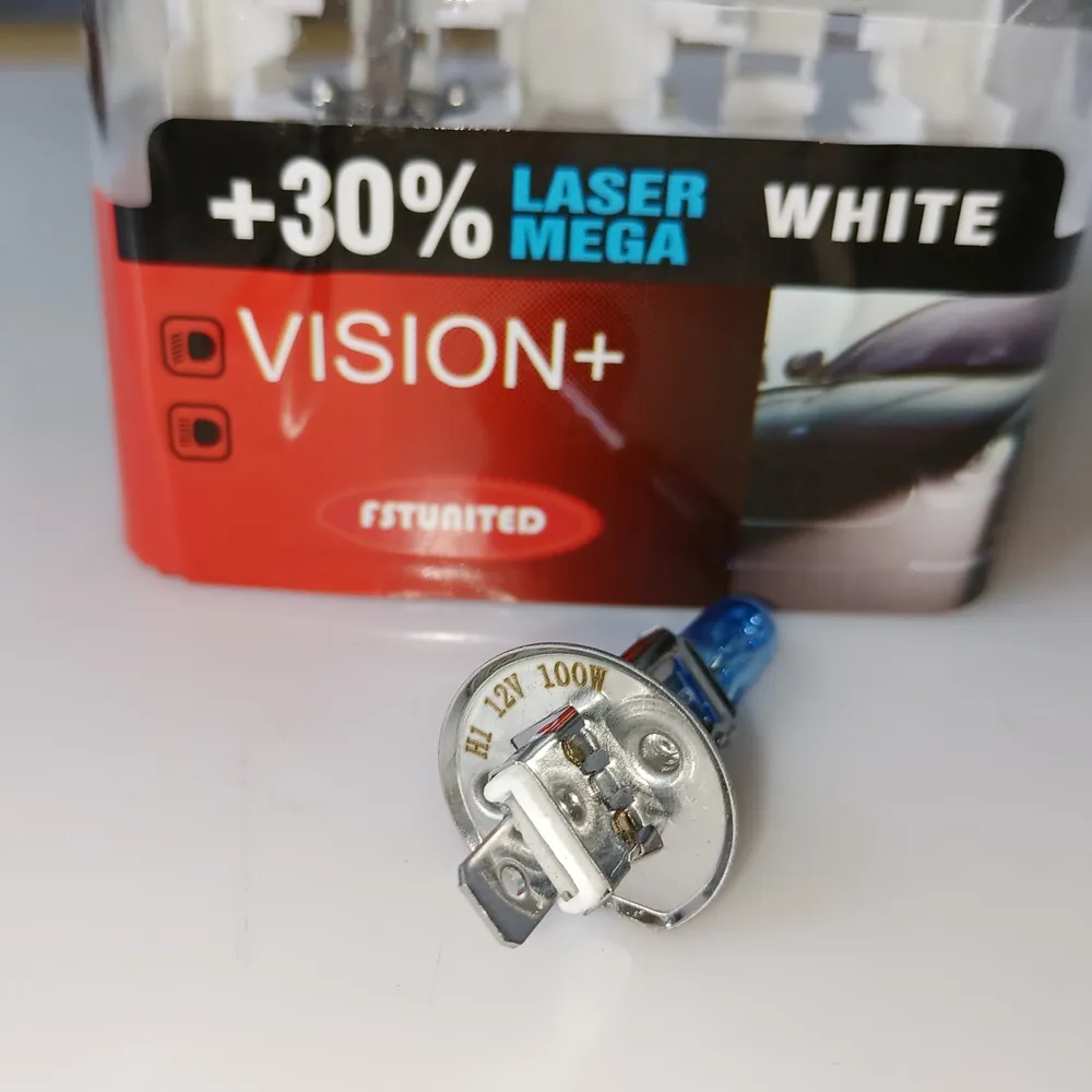 Ampoule halogène Super blanche H1 24V 100W, pour phare de voiture, lampe halogène pour moto, Stock ue_voghion.com