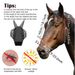 LazyZoom Equestrian Supplies Rete protettiva anti-zanzare, insetti e mosche Maschera elastica per cavalli_voghion.com