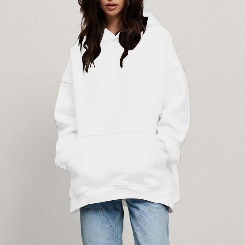 Women's new loose velvet 220g trendy brand sweatshirt for men oversize thickened hooded trendy brand sweatshirt for men_voghion.com