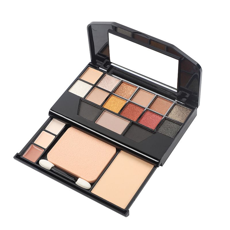 Multi Functional Makeup Eye Shadow Plate 19 Color Makeup Box 12 Color Eye Shadow_voghion.com