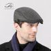 Peaked cap men's autumn and winter wool beret men's British retro in the elderly warm forward hat_voghion.com