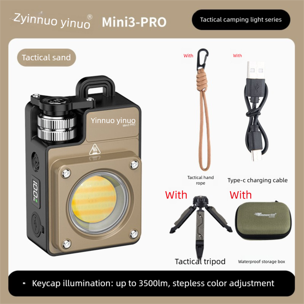 Yinuo MINI3-PRO Outdoor Camp Lamp Tactical Long Battery Life Tent Camping Main Light Super Bright_voghion.com