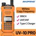 Baofeng UV-10R Pro Walkie Talkie Type-C Charger Wireless Copy Frequency VHF UHF Handheld Two Way Radio 999CH For Travel_voghion.com