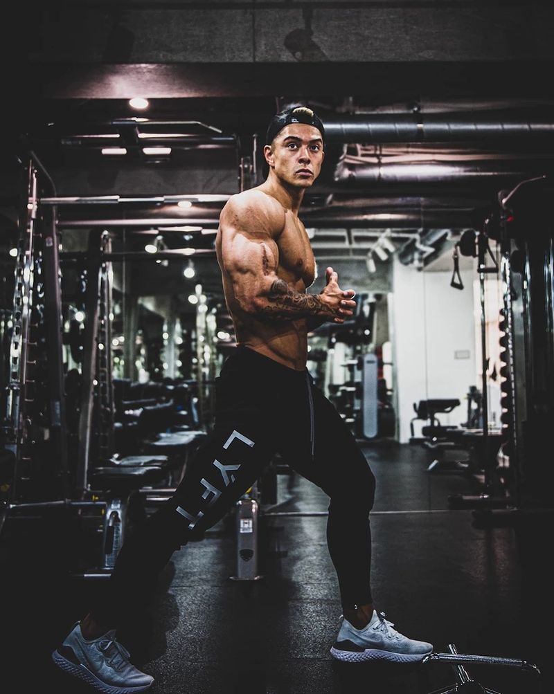 Men's clothing training cotton slim-fit shorts lace-up casual sweatpants_voghion.com