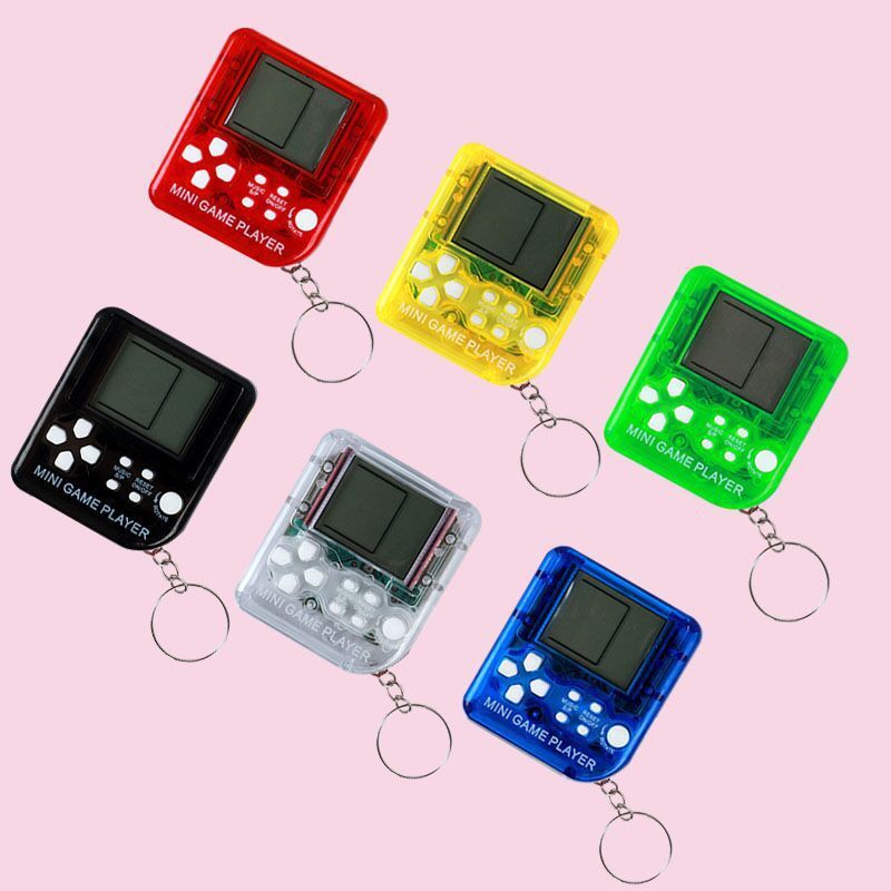Console di gioco portachiavi Mini Tetris retrò - Dispositivo di gioco portatile con gioco di puzzle classico, regalo per bambini e adulti_voghion.com