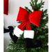 NUCHI With Feet Bow Christmas Tree Decoration, New Style Unique Ornament For Window Display & Holiday Decor_voghion.com