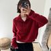 Women's Alpaca Wool Sweater – Soft & Warm Crewneck Pullover With Half-Zip, Cozy Oversized Knit For Fall & Winter_voghion.com