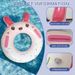 Cartoon Inflatable Small Pink Rabbit Children's Swimming Ring With Handle Thickened Anti-rollover Floating Ring_voghion.com