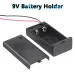 2023 New 1pc 9 Volt Box Pack Power Toggle Black 9V Battery Holder With ON/OFF Switch Lid Cover For 1 Piece 6F22 PP3 9v Battery_voghion.com