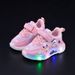 Girls' 2025 New Cartoon Style With Lights, Casual Soft Soled Sports For Children, Velcro LED Illuminated Shoes_voghion.com