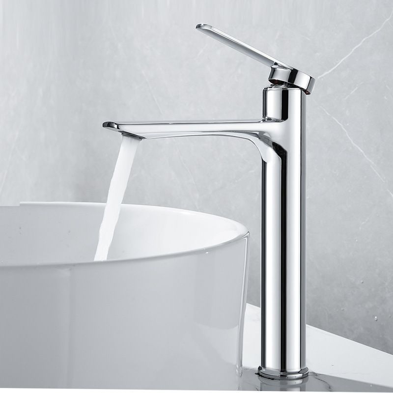 Home Furniture all copper heightened basin faucet hot and cold mixed water bathroom toilet above counter basin wash basin faucet_voghion.com