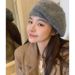 Autumn And Winter Atmosphere, Mohair Knitted Beret, Women's Gentle Style, Versatile, Show Off Face, Small Artist Hat,_voghion.com