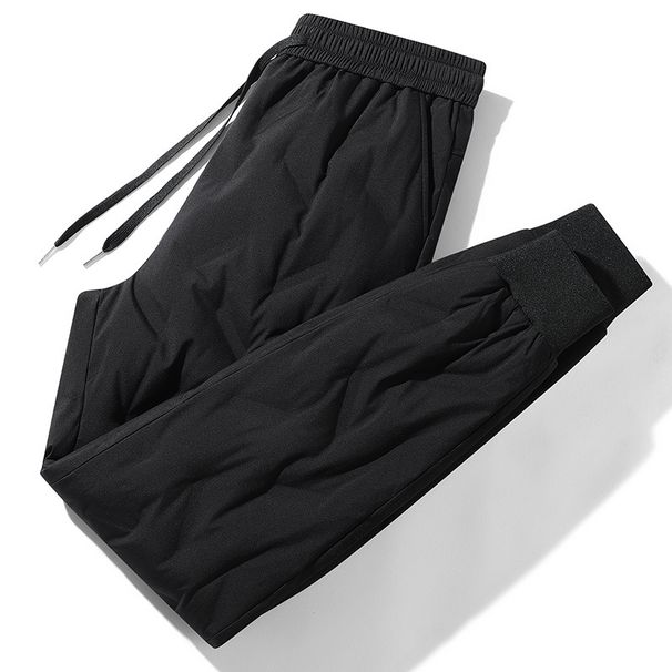 Talvivaatteet, paksut lämpimät pitkät housut, plus-koko, voidaan jakaa kahteen osaan, 60 valkoista ankanuntuvaa miesten housut_voghion.com