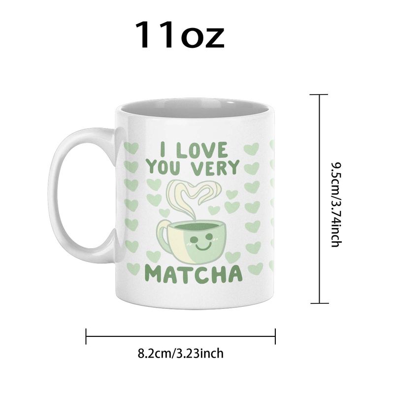 11oz Modern Minimalist Seramik Kupa - Özel Harf Tasarımlı Mikrodalgaya Uygun Kahve Kupası, Sevgililer Günü ve Hediyeler İçin İdeal (Beyaz, Tek Katmanlı)_voghion.com
