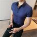 Men's Clothing Long Sleeved Suit Shirt Men's Elastic Inner Wear Korean Version Of Slim Business Short_voghion.com