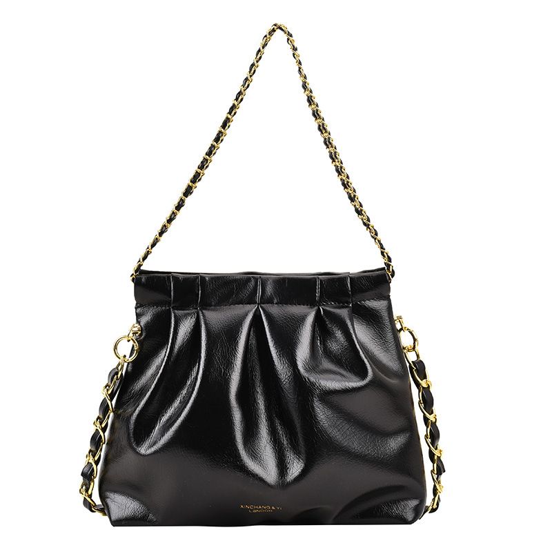 Borsa a tracolla a catena di grande capacità Borsa a tracolla semplice da donna 2023 Borsa a tracolla versatile di moda di nicchia primaverile ed estiva_voghion.com