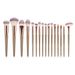 15pcs Professional Makeup Brushes Set Bag Foundation Eyelash Eyebrow Eyeshadow Cosmetic Make Up Tool_voghion.com