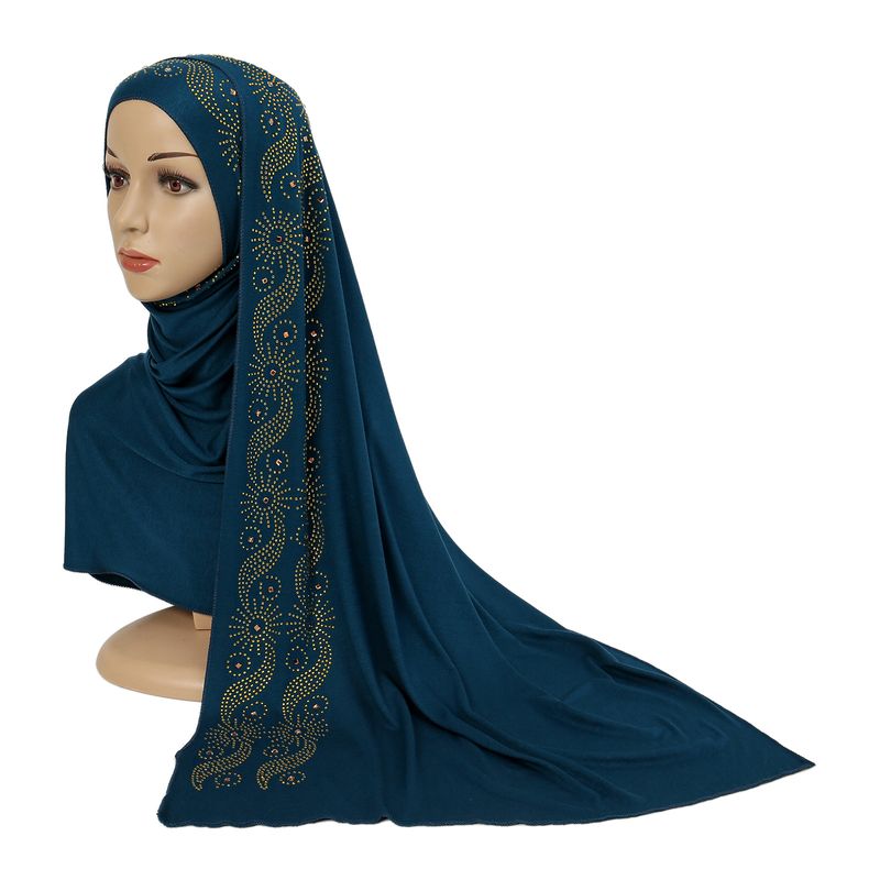 Women's solid colored hot Burley diamond scarf wrapped in Malay headscarf, and hood_voghion.com